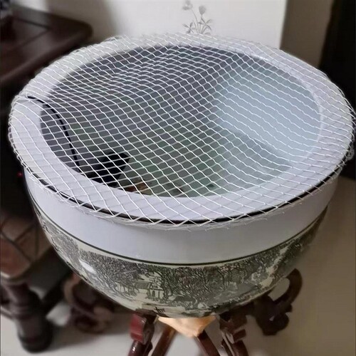 鱼缸网盖圆形鱼缸专用网罩乌龟防逃网防猫抓网防落叶鱼缸防跳网圆