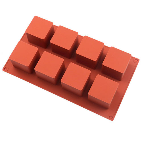 8连正方块立方体蛋糕慕斯下午茶糕点心法式甜品矽胶硅胶模具磨具