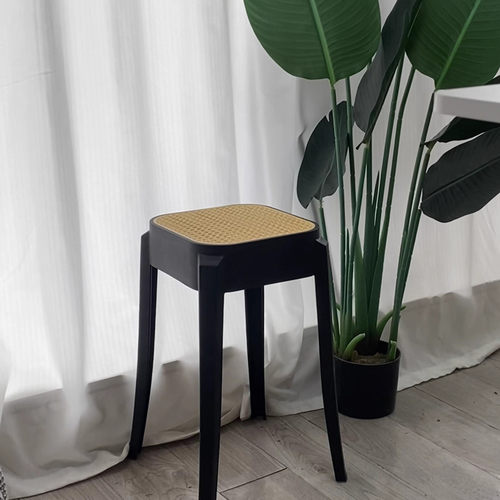 简约塑料加厚家用凳子方凳板凳胶凳经济型朔料出租房用可叠放椅子