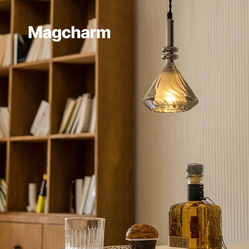 Magcharm玲珑床头灯现代高端客厅餐厅玻璃卧室小吊灯设计感轻奢