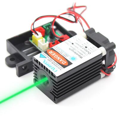 oxlasers 520nm 100mW绿光激光器12V 515NM激光模组大功率密室逃