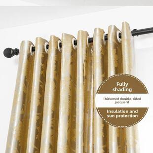 高端简约欧式遮阳遮阳遮光窗帘，加厚双面花布，大气客厅、卧室、