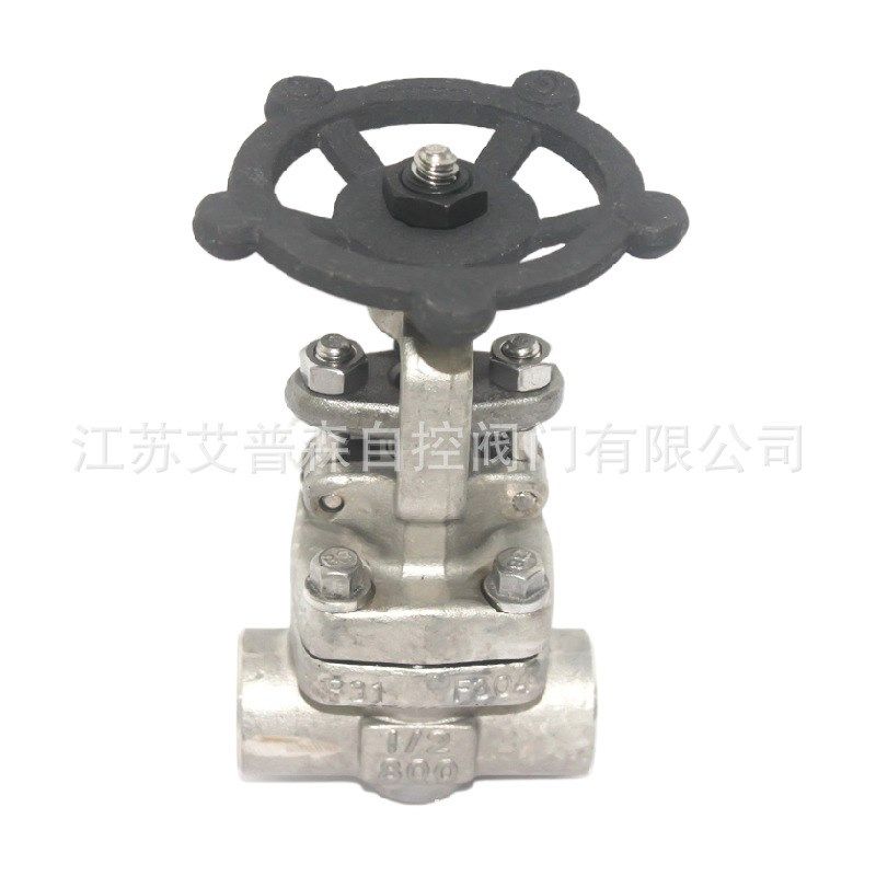 F304高压J/Z11H-16C/25C焊接螺纹锻造截止阀304锻钢高温截止阀