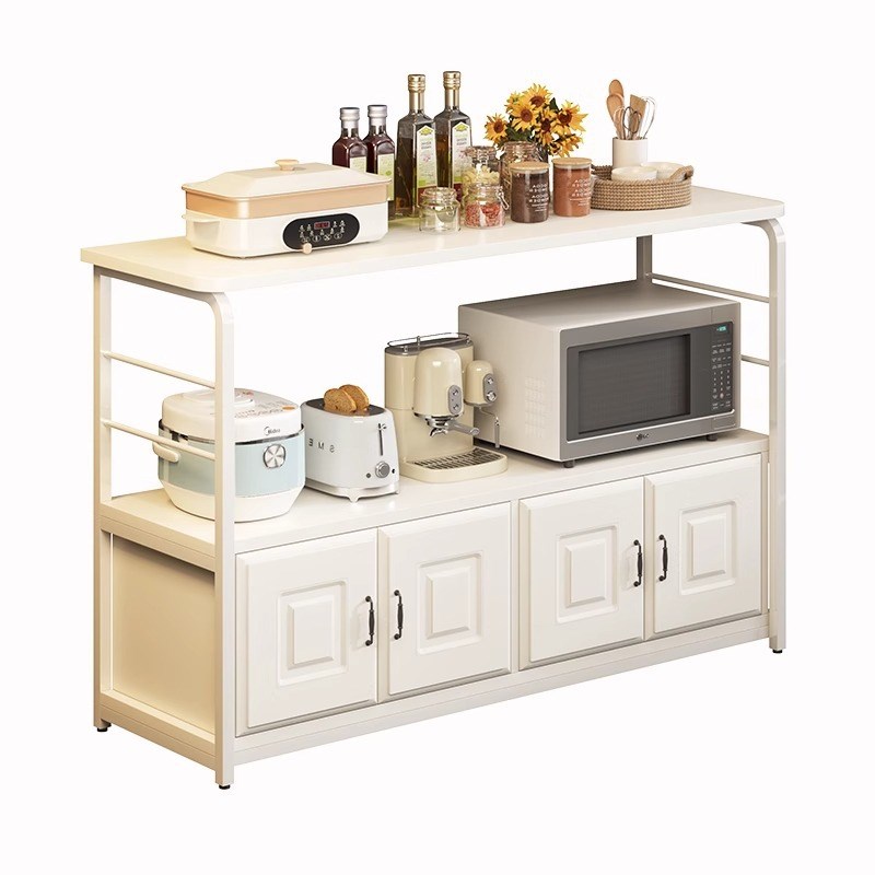 厨房置物架落地多层碗碟收纳架锅架微波炉架子置物柜家用碗柜橱柜