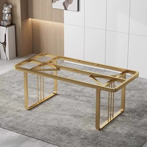 金色铁艺桌脚支架餐桌茶几通用