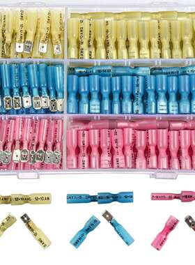 Sopoby 220 件线铲连接器,热收缩母公铲端子电气压接连接器套件