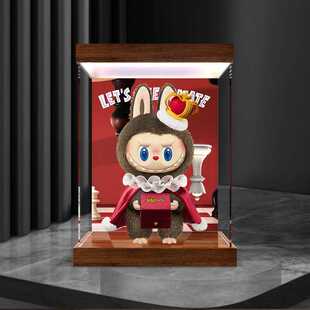 亚克力防尘罩适用泡泡玛特LABUBU象棋大冒险搪胶毛绒公仔收纳盒