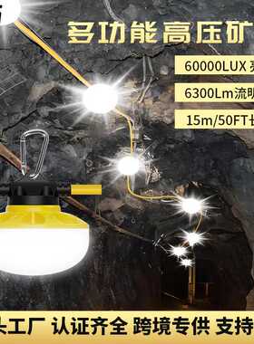 50FT工业灯串建筑工地临时工作灯可串联灯仓库车间厂房车库照明灯