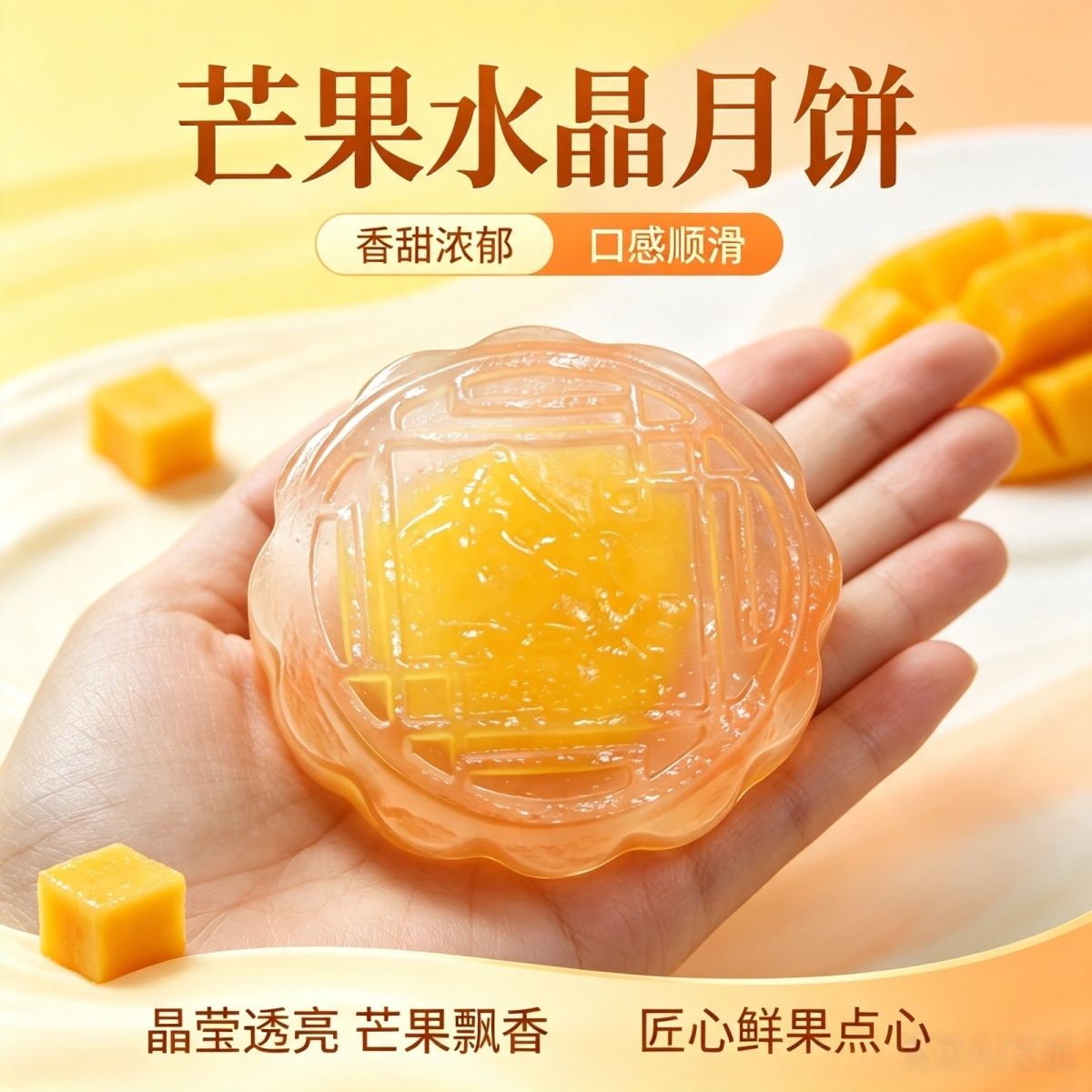 水晶冰皮月饼多口味水果