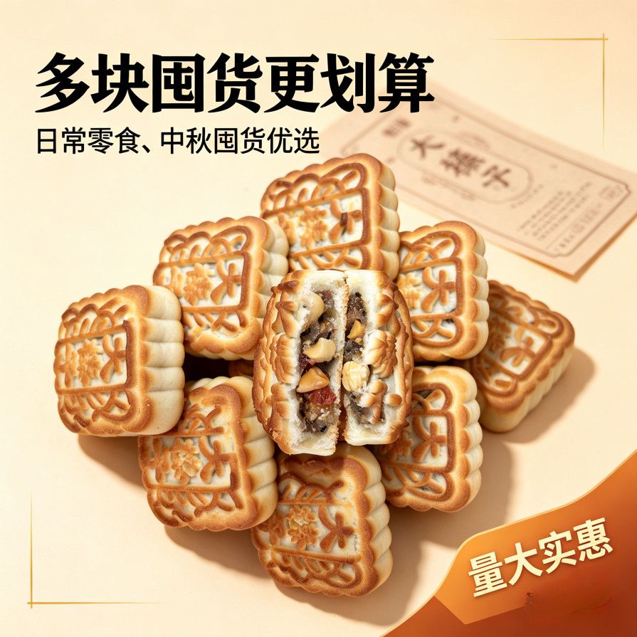 东北榛仁月饼老五中秋佳