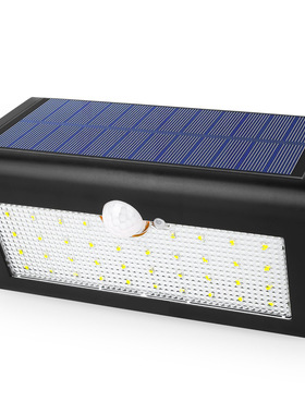 厂家直销太阳能灯户外感应壁灯38LED超亮庭院灯家用室外路灯批发