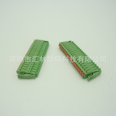 深圳汇林WF73L-3.5mm接头带卡勾弹簧接线快速插拔端子头