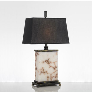 创意简约卧室床头灯 饰调光台灯设计师样板间个性 美式 复古云石装