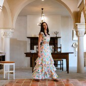 kindredOLIVIA are 托斯卡纳假日亚麻两穿连衣裙