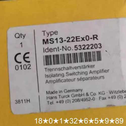 TURCK安全继电器MS13-22Ex0-R，