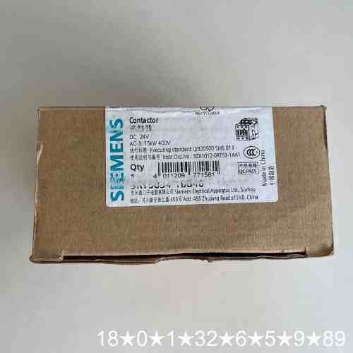 3RT5034-1BB40 接触器 DC24V AC-3:1