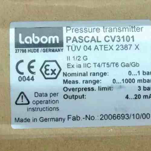 Labom PASCAL CV3101 朗博全新压力传感器