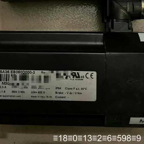 B R电机8LSA36.EB060D000-3，9新，成色如