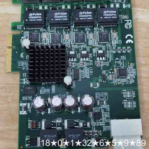 PCIe-GIE64图像采集卡，4口千兆网卡，型号51