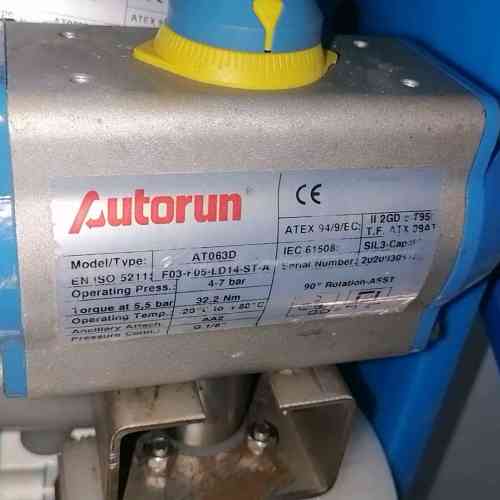 Autorun气动球阀 AT063D - 实物图