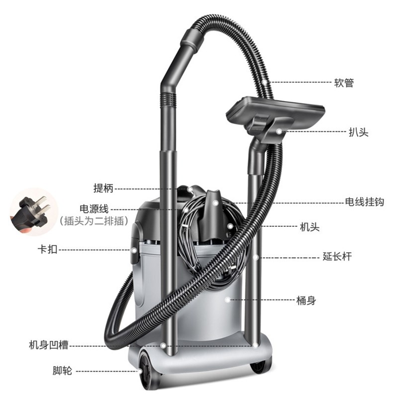 卡赫吸尘器T14/1商用店铺待客厅大吸力功率车用装修噪音小