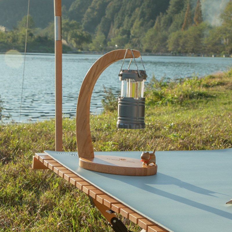 厂家定制 楠竹户外露营小灯架帐篷灯架户外灯架桌面休闲用品