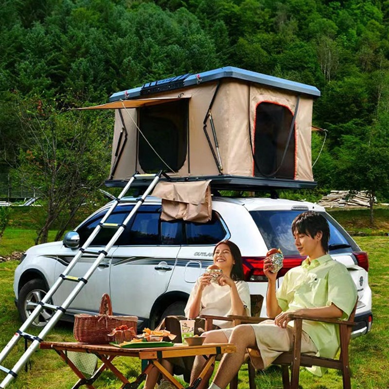 铝合金车顶帐篷户外露营帐篷多人自驾游帐篷硬壳自动车顶帐篷工厂