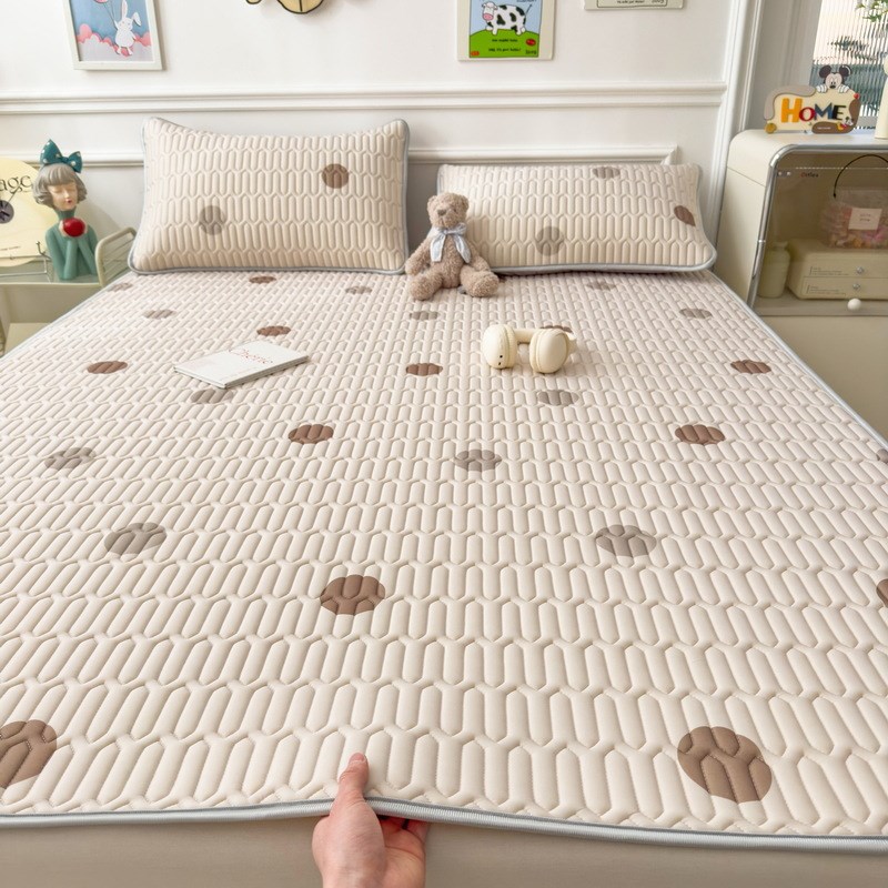 乳胶凉席夏季冰丝床垫床单单件冬夏两件套可水洗空调软席三件套