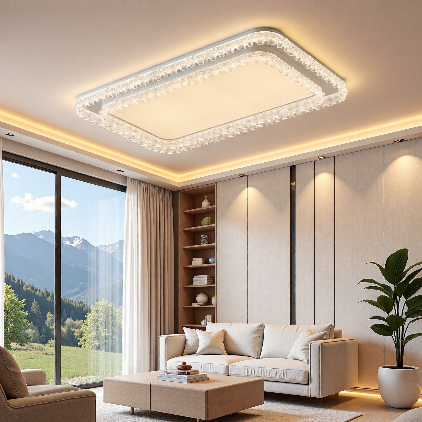 高级感客厅吸顶灯简约现代轻奢大气全光谱主卧室书房高亮护眼灯具,家装灯饰光源,客厅吸顶灯,淘宝优惠券,粉丝福利购,淘宝优惠卷