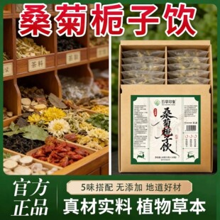 桑菊栀子饮 官方正品 5g*10袋/包 独立包装免煮泡茶真材实料