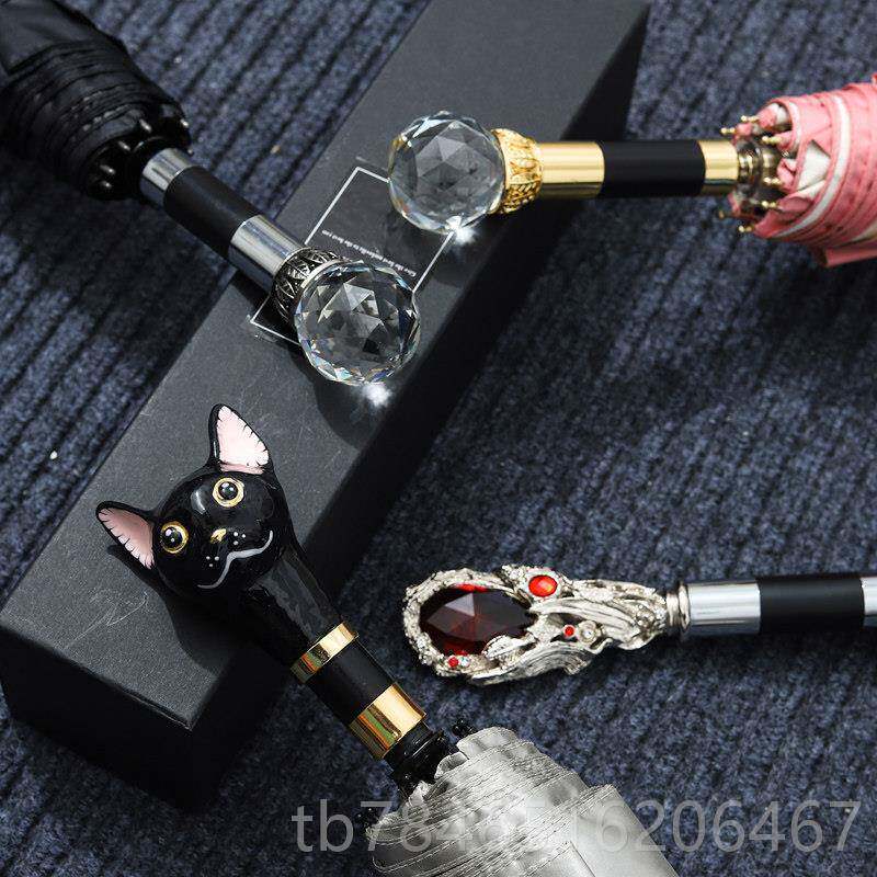 正品雨伞柄头配件长柄把柄遮阳折伞叠防晒小黑伞柄手子手把修伞零