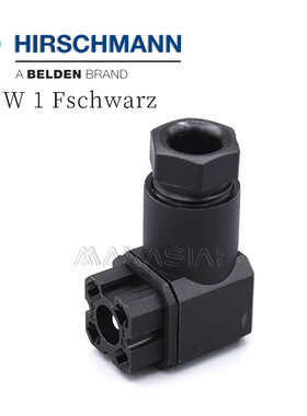 G4W1F赫斯曼hirschmann焊接插座 932-157-100 932157100黑色