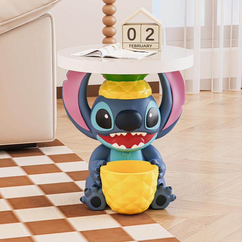 可爱卡通史迪仔茶几大型落地摆件托盘客厅电视柜沙发边几创意礼物,家居饰品,落地摆件,淘宝优惠券,粉丝福利购,淘宝优惠卷