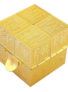 李居明吉祥物金赚房财箱摆件创造财富催财力家居客厅办公室摆设