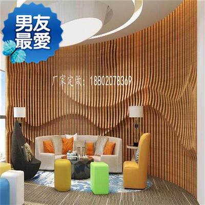 通弧形山东铝方饰铝方通g吊顶墙面弧形铝装X纹幕墙造型装