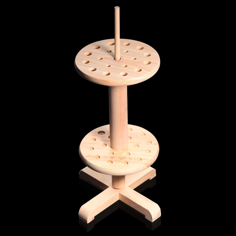 室玻璃移吸吸管架圆盘吸管架z玻璃吸管梯形移液管架木圆盘液管