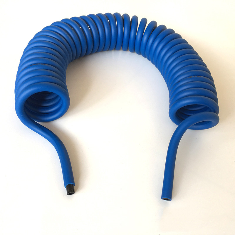 PU双层阻燃螺旋弹簧气管 汽车夹具焊接抗火花焊渣伸缩耐磨气动管