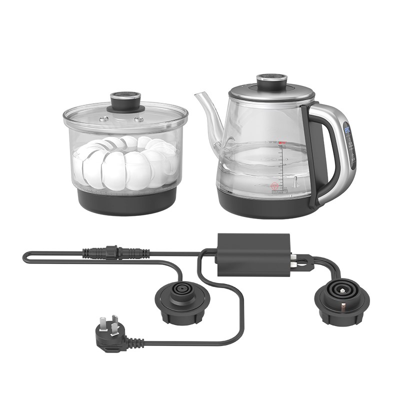 全太太烧水壶全自动底部手柄上水消毒锅茶台泡茶专用双孔嵌入式