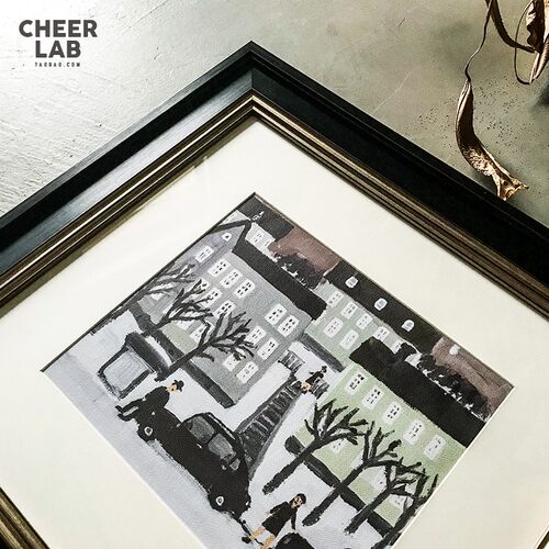 高级欧式儿童房小众艺术装饰画 玄关走廊挂画 客厅餐厅楼梯壁画