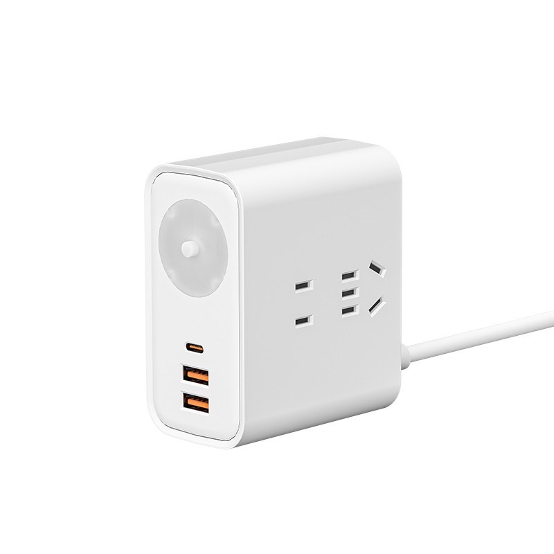 迷你小巧插线板多功能插座家用学生宿舍带USB插排旅行便携接线板