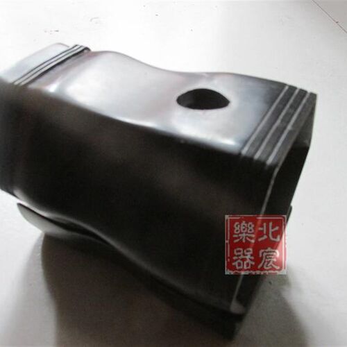 精制东非黄黑檀二胡筒,黑檀胡琴筒带底托未蒙皮,二胡配件琴筒