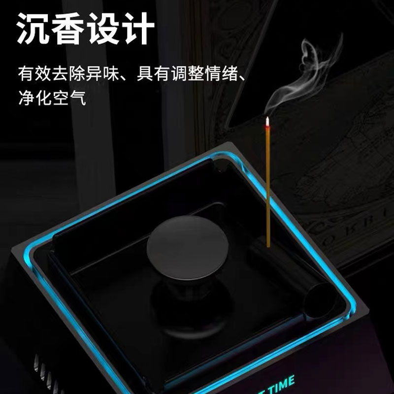 智能烟灰缸空气净化器二合一烟灰缸高级感家用办公室客厅吸烟净化
