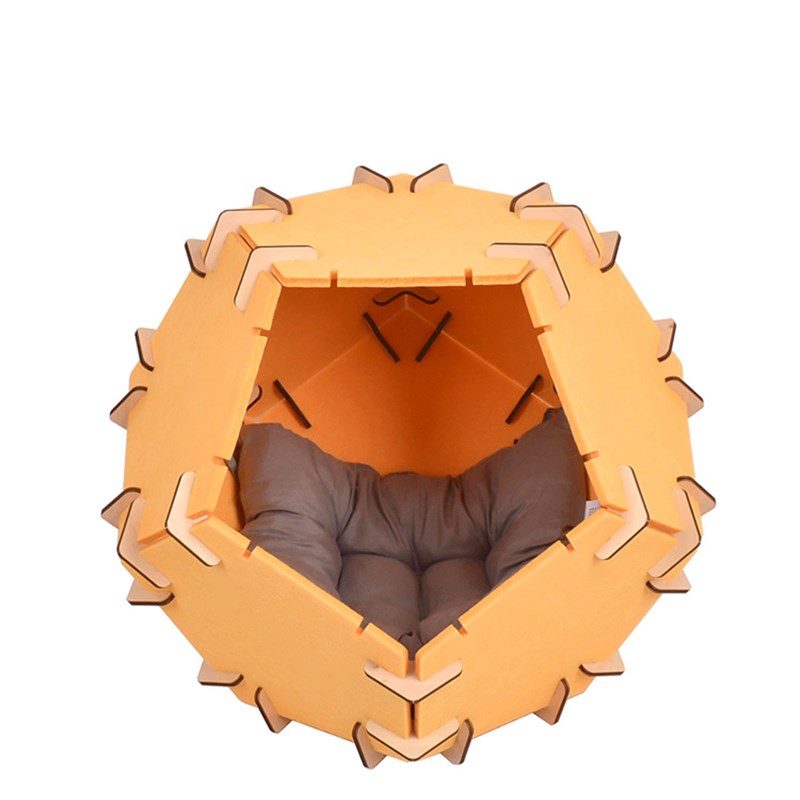 拼搭毛毡猫窝小型犬泰迪狗窝宠物深度睡眠保暖舒适四季简约设计感