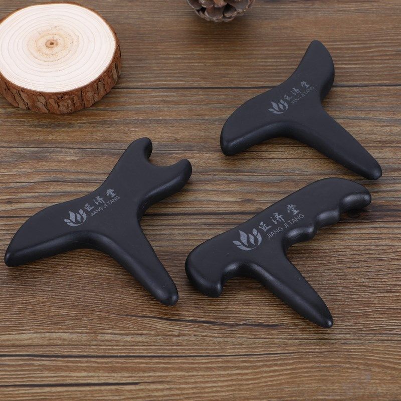 泗水砭石燕尾锥三角雀按摩器足底按摩器足疗工具点按穴位棒通经络