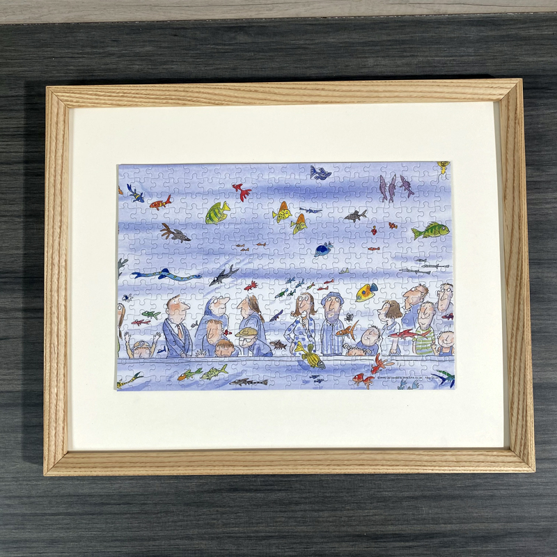 柚木相框定制胡桃木画框实木照片框架挂墙1000片拼图裱画框制作