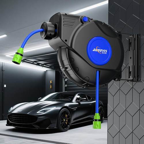 气鼓自动伸缩卷管器汽修美容工具轮胎充气气鼓自动伸缩卷管绕管器