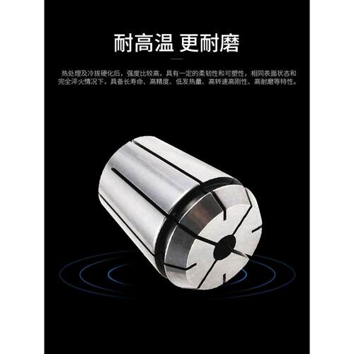 ERG刚性攻丝夹头16/20/25/32丝锥锁嘴筒夹攻牙刀柄使用丝锥夹套