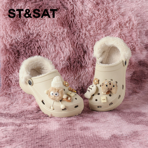 星期六女鞋2025新款洞洞鞋