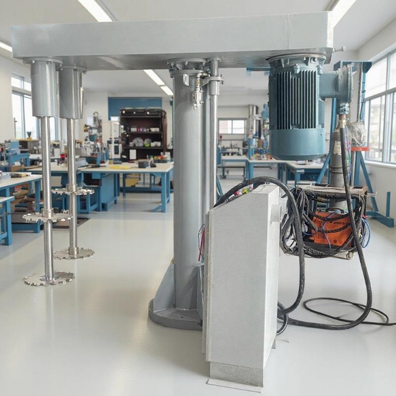 供应深圳高速染料搅拌机防锈漆油漆分散机油压升降无级调速拌料机