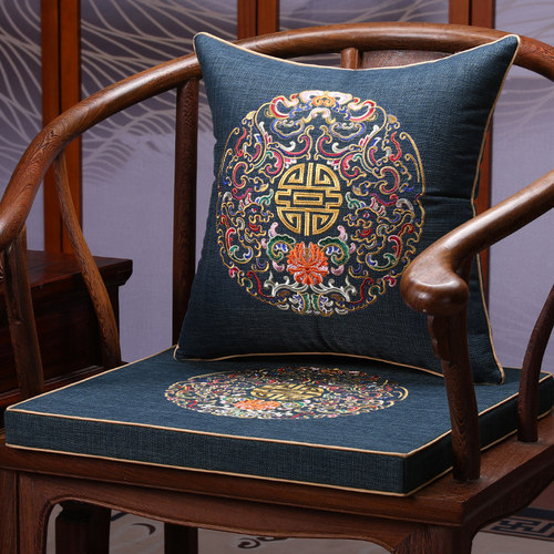 优选红木沙发坐垫新中式太师圈椅实木官帽椅座垫餐桌茶椅垫子乳胶